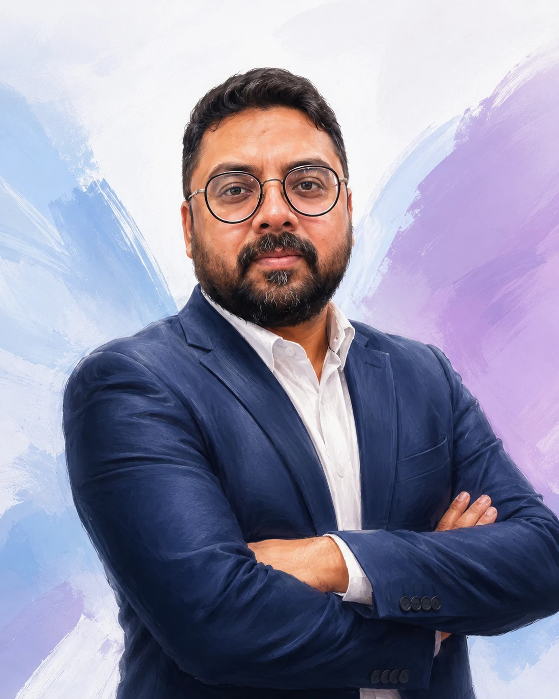 Illustrated portrait of UIXpider founder